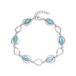 Larimar-Silberarmband