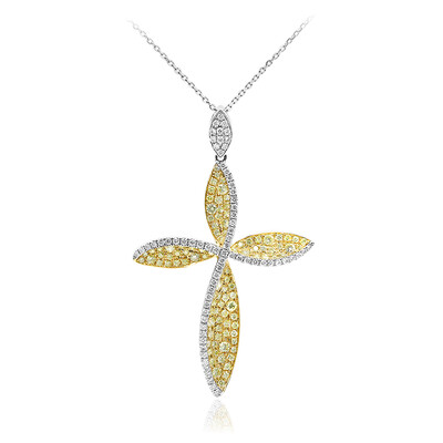 Collana in oro con Diamante Giallo SI2 (CIRARI)