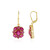 Orecchini in argento con Rubino del Madagascar
