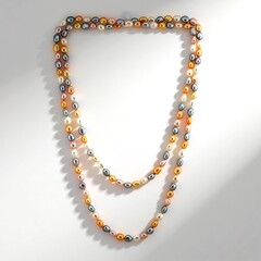 Collana in argento con Perla d'Acqua Dolce Bianca