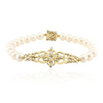 Brazalete en plata con Perla blanca Freshwater