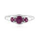 Anello in argento con Granato Magenta
