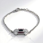 Bracciale in argento con Topazio Blu Londra (Remy Rotenier)