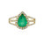 Äthiopischer Smaragd-Goldring (AMAYANI)