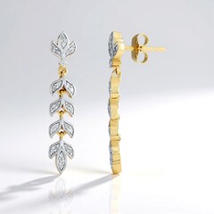 Orecchini in argento con Diamante I2 (J)