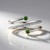 Anello in argento con Diopside Russo