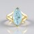 Anello in argento con Topazio Blu Cielo (KM by Juwelo)