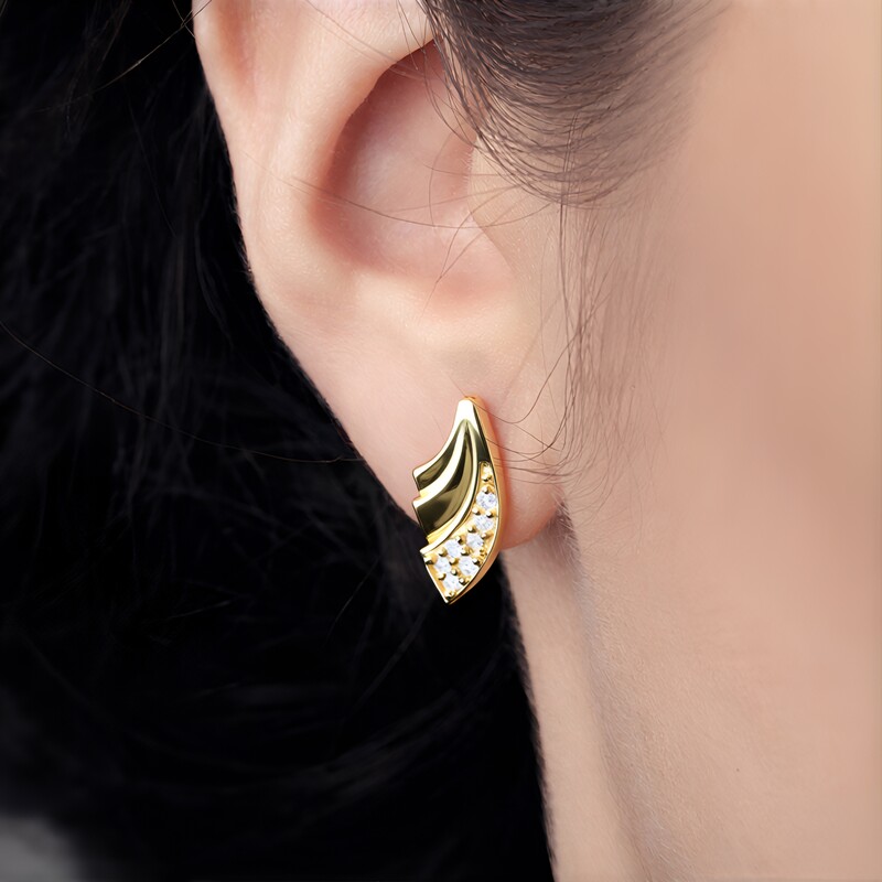 Pendientes en plata con Diamante I3 (H)