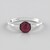 Anello in argento con Rubino del Madagascar