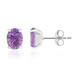 Amethyst Silver Earrings