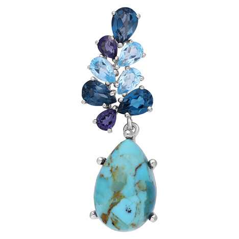 Türkis-Silberanhänger