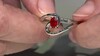 Anillo en plata con Ópalo de fuego AAA de México