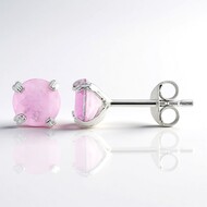 Boucles d'oreilles en argent et Quartz lilas