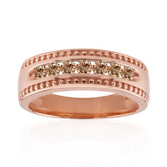 Anello in oro con Diamante Rose de France SI1 di Argyle