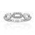 I2 (H) Diamond Silver Ring