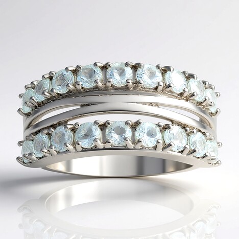 Anello in argento con Ambligonite