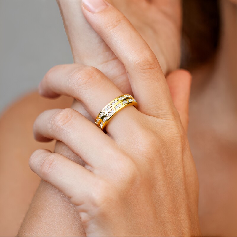 Bague en argent et Zircon