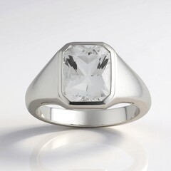 Anello in argento con Quarzo Herkimer