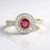 Anello in argento con Zaffiro Rosa del Madagascar