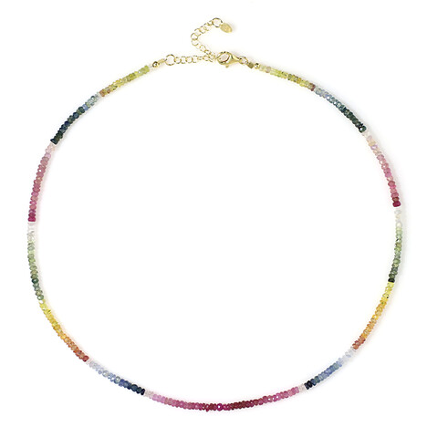 Saphir-Silberhalskette