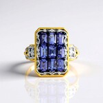 Anello in argento con Tanzanite (Gems en Vogue)