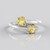 Anello in argento con Berillo Giallo