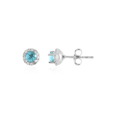 Orecchini in argento con Apatite Blu