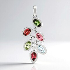 Pendentif en argent et Tourmaline (Pallanova)