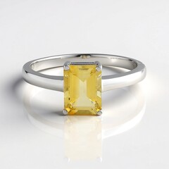 Anello in argento con Citrino