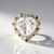 Bague en argent et Quartz blanc (Gems en Vogue)