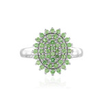 Kenianischer Tsavorit-Silberring