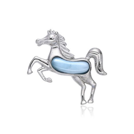 Larimar Silver Pendant