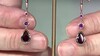 Pendientes en plata con Rodolita (KM by Juwelo)
