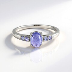 Anello in argento con Tanzanite