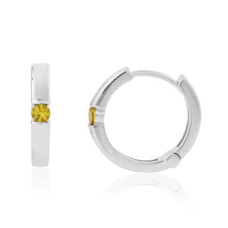 Orecchini in argento con Scapolite Cognac