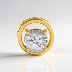 Ciondolo in argento con Zircone (Adela Silber)