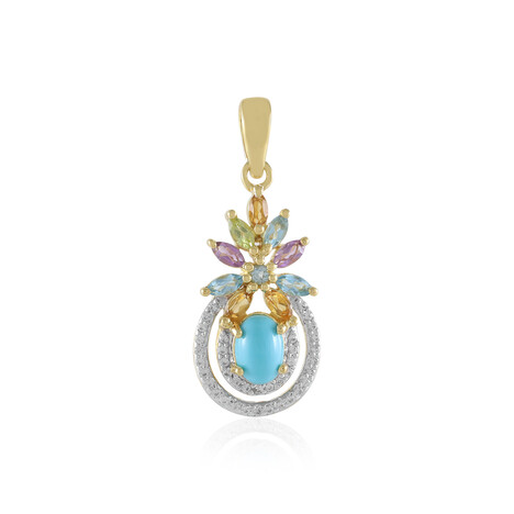 Ciondolo in argento con Turchese Sleeping Beauty