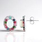 Orecchini in argento con Opale di Welo