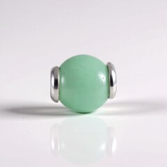 Ciondolo in argento con Angelite Verde (MONOSONO COLLECTION)