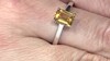 Bague en argent et Citrine
