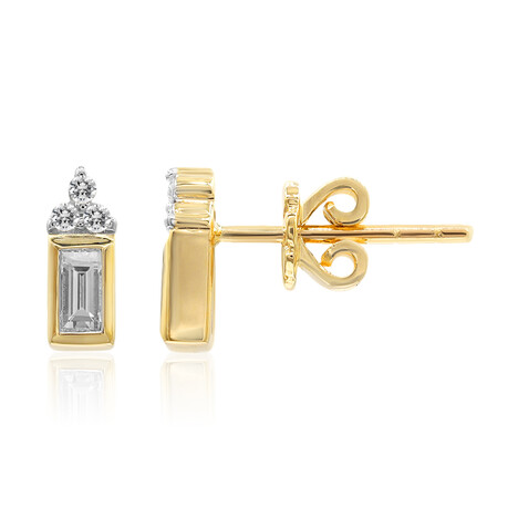 Gouden oorbellen met Diamanten SI1 (G) (Annette)