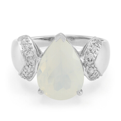 Mondblauer Quarz-Silberring