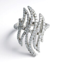 Anello in argento con Topazio Bianco
