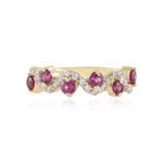 Anillo en plata con Rodolita Naktamunda