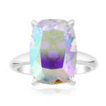 Zilveren ring met een maanlicht kwarts