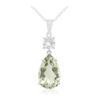 Collana in argento con Ametista Verde