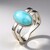 Bague en argent et Larimar