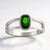Anello in argento con Diopside Russo