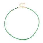 Sambia-Smaragd-Silberhalskette