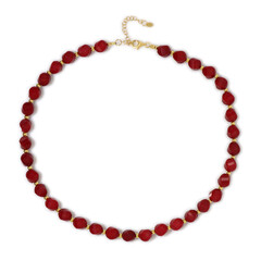 Collar en plata con Cuarzo rojo